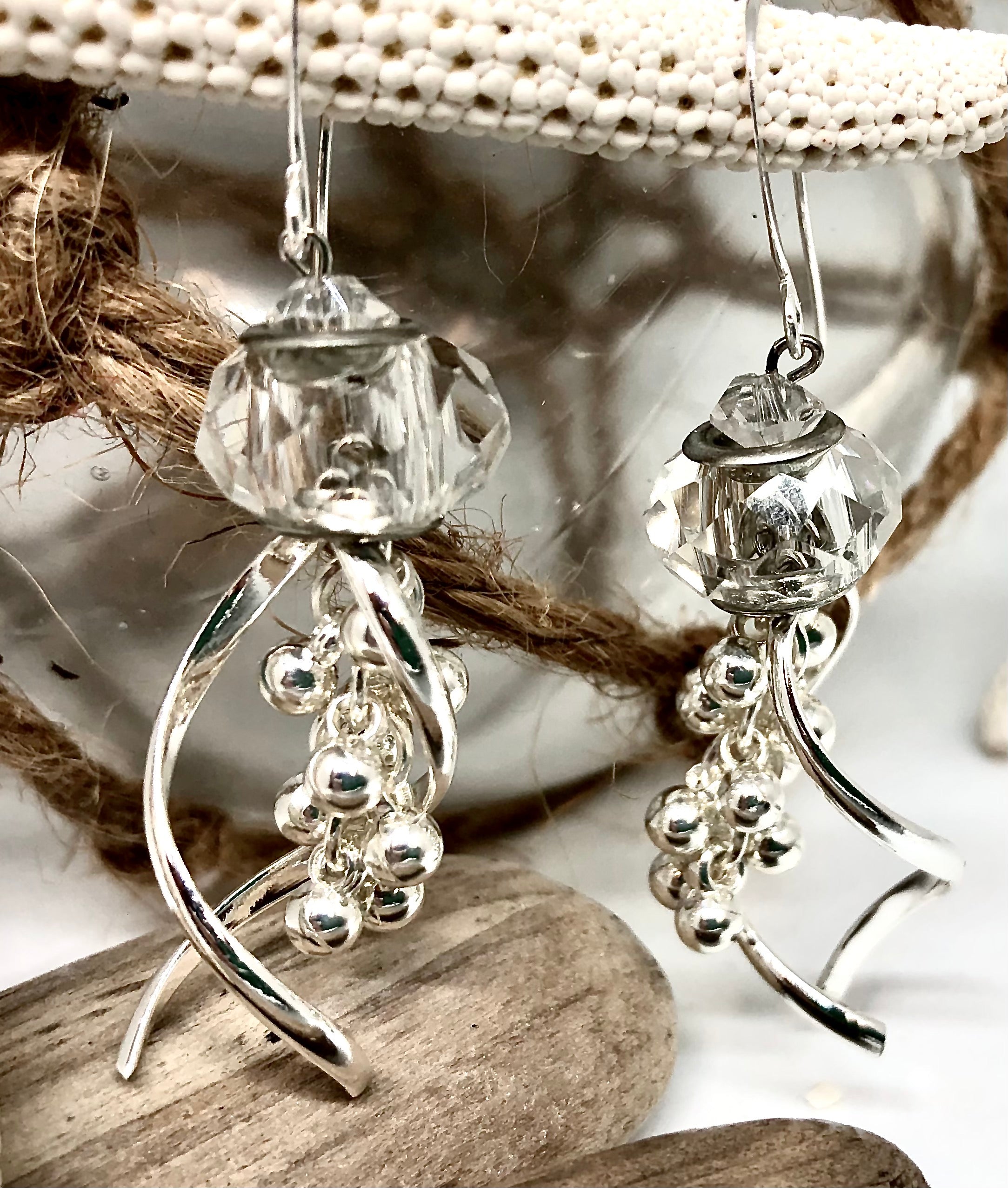 Crystal Clear Jellyfish Earrings