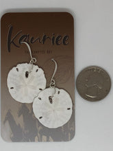 Load image into Gallery viewer, REAL Sand Dollar Earrrings
