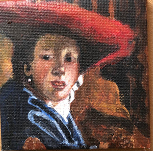 Mini Vermeer "Girl with a Red Hat"